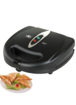 ANEX AG-1035 Deluxe Sandwich Maker - Nonstick-coated plates, indicator lamp, compact design.